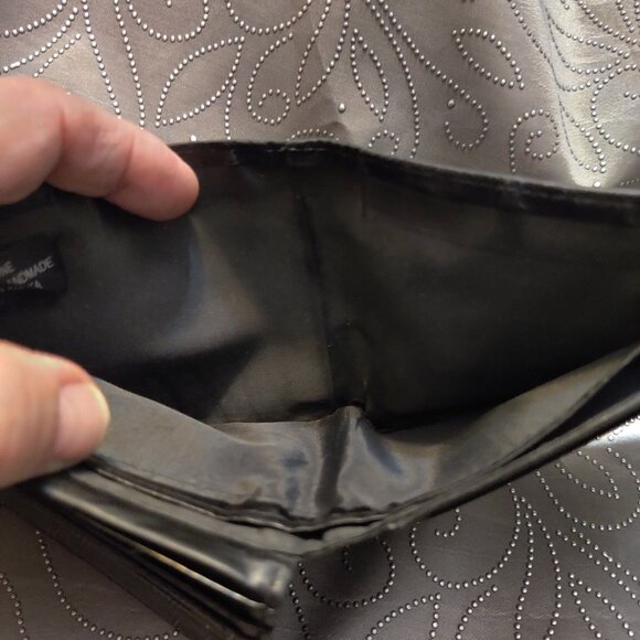 Genuine Eel Skin Black Pocket Bifold Wallet – Slim Design, 6 Card Slots - Picture 8 of 12